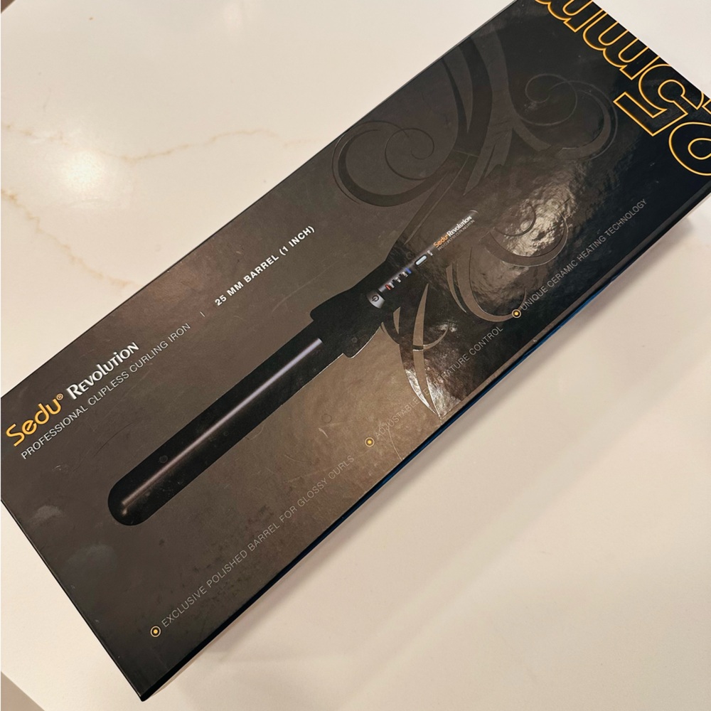 Sedu Revolution Professional Clipless Curling Iron - 1 inch barrel